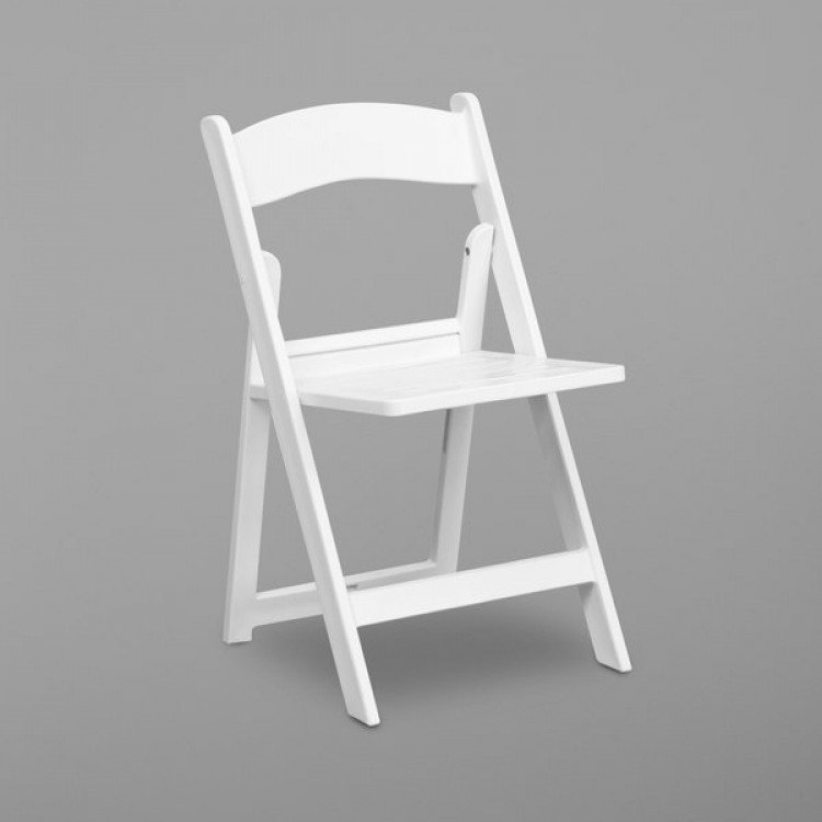 Chair White Resin with Pad